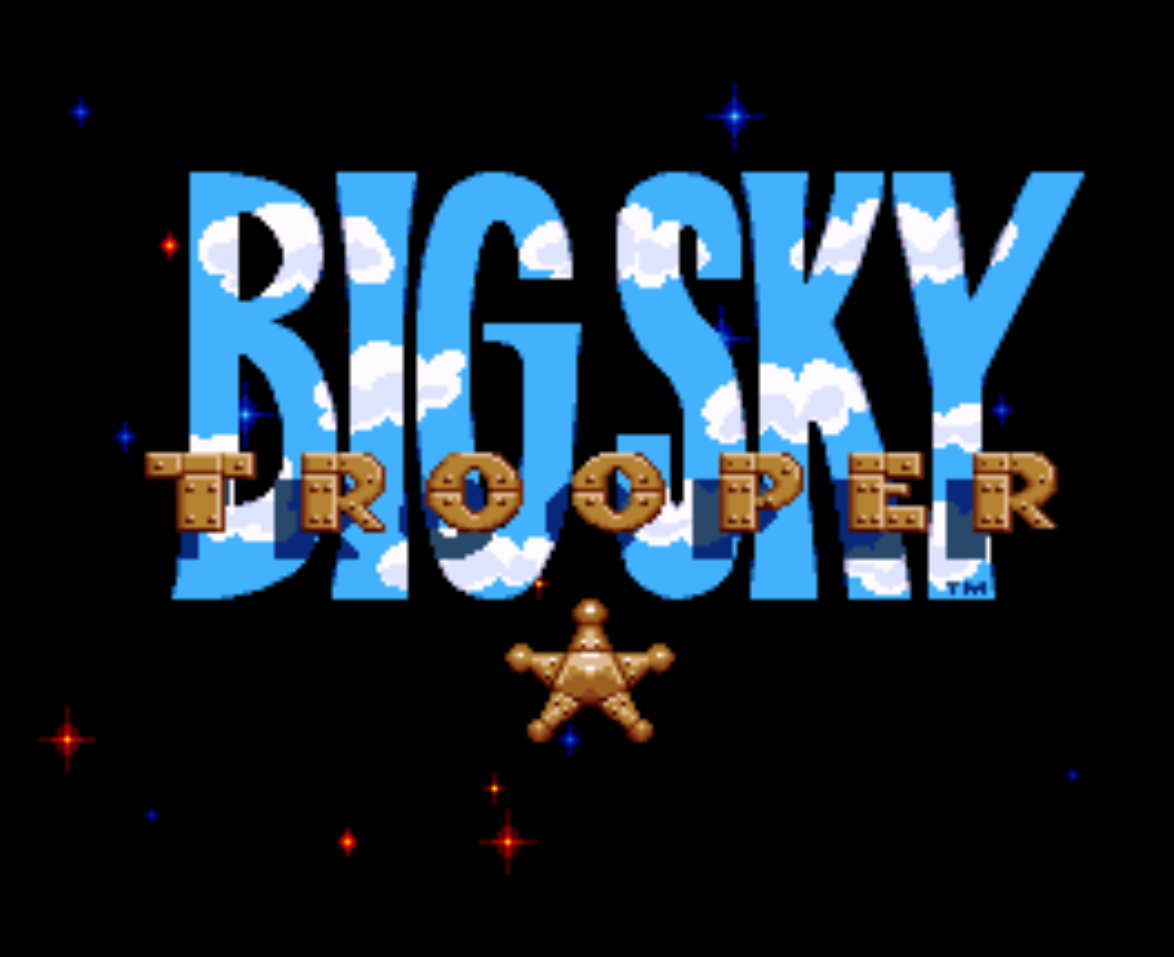 Big Sky Trooper Title Screen